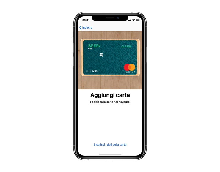 nuovo aggiungi apple pay